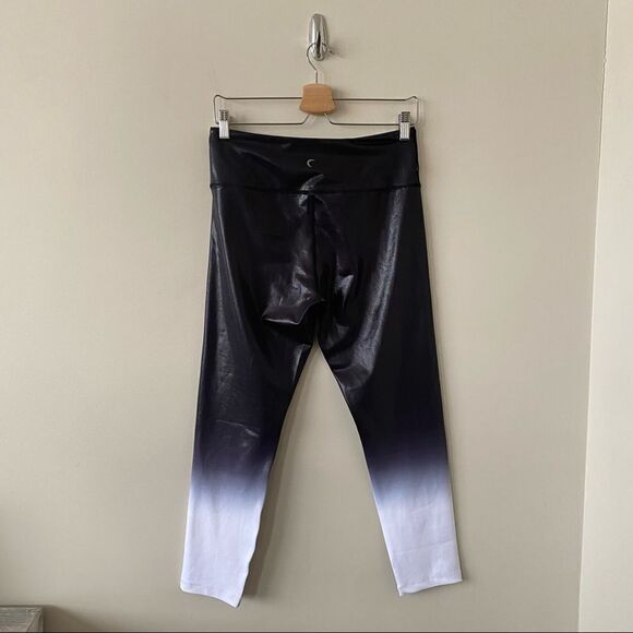 ZYIA-METALLIC Liquid Ombré High Rise Leggings (Size:12) - Picture 3 of 10